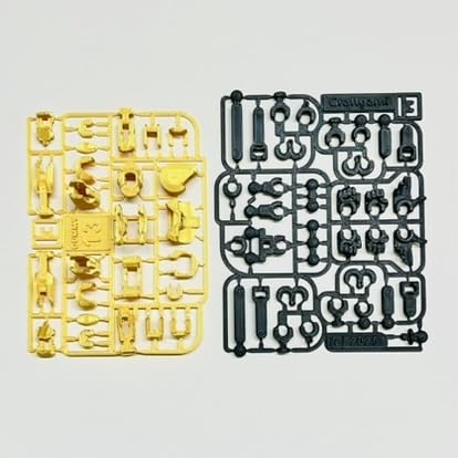 Image of DIY Dummy-13 Action Figure Robot, Articulated Toy, Gold-Black, 13.7 cm