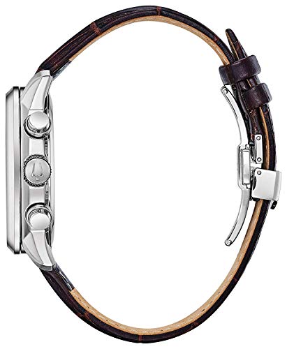 Bulova Herren Analog Quarz Uhr mit Leder Armband 96B311 – Bild 4