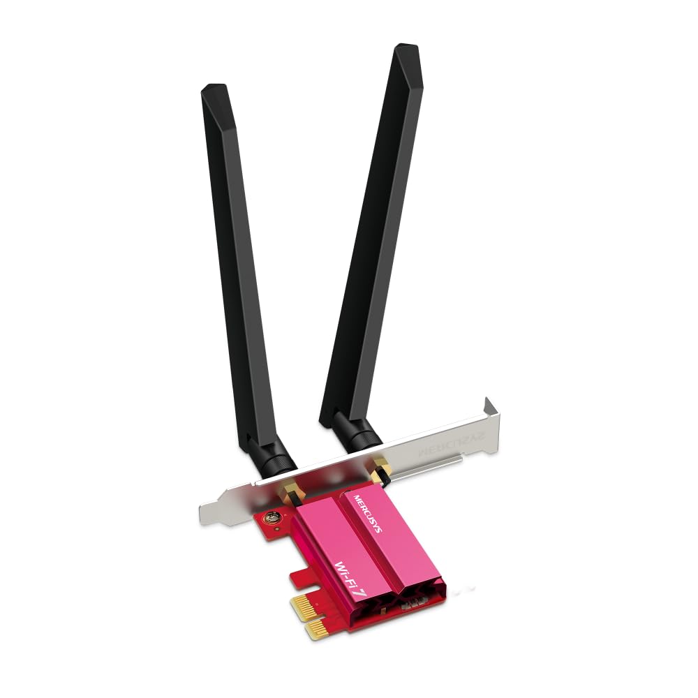 MERCUSYS MA47BE | Tarjeta WiFi para PC, Wi-Fi 7 PCIe, Bluetooth 5.4