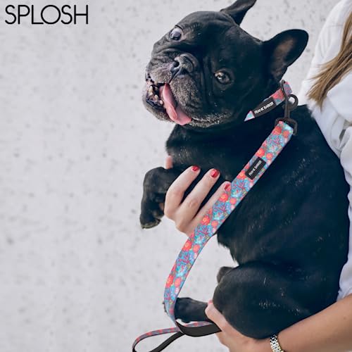 Medium Adjustable Floral Patterned Dog Collar, Splosh Frank Barker 1pcs Dog Collars, Polyester Dog Accessories - Image 3