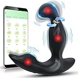 アナルプラグ 男性用 電動ディルド 前立腺 バイブ - リモコン付き 遠隔 アプリ操作 初心者 中級者向け 潮吹き 回転+振動 メスイキ アナルプラグ 電動バイブ アナルバイブ 外出可 遠隔スマホ 男女兼用 静音 充電式 シリコン製 アダルトグッズ 男性向け RakotoSet