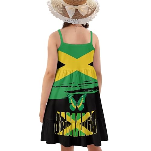 Girls Summer Dress Kids Spaghetti Straps Dresses Toddler Cami Tank Sundress Pleated for Beach Vacation Size 3-142