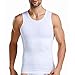 Vphancy Debardeur Amincissant Sculptant Homme, Débardeur de Compression, Gaine Ventre Plat Minceur Invisible, Maillot de Corps Gainant Hyper-Élastique pour Travail Spot Musculation (Blanc, X-Large)