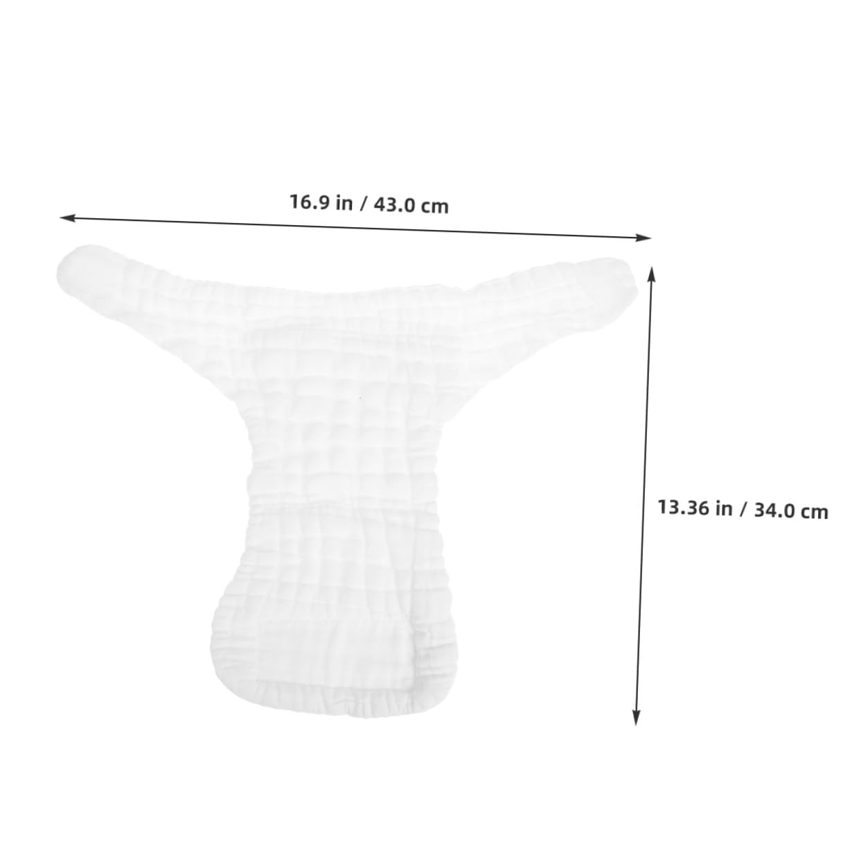Forros de Pañales de Algodón para Bebés, 5 Piezas, Blanco, M