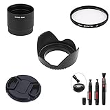 Incluye anillo adaptador personalizado para tu cámara, para adaptarse a todos los accesorios de lente de 49 mm de diámetro, como parasol UV CPL FLD y tapa de lente