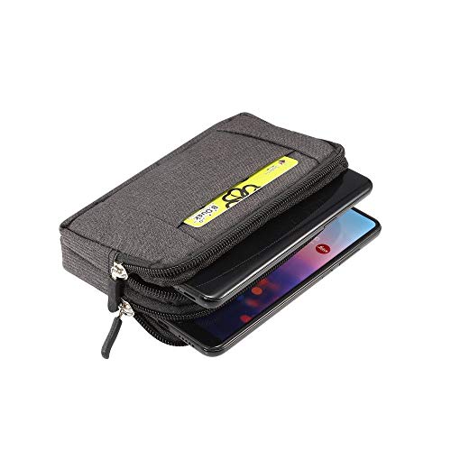 Pochette de ceinture double compartiment zippé protégeant le UMIDIGI A3X