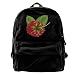 Produktbild Rucksäcke, Daypacks,Taschen, Canvas Backpack Raspberry Unique Print Style,Fits 14 Inch Laptop,Durable,Black