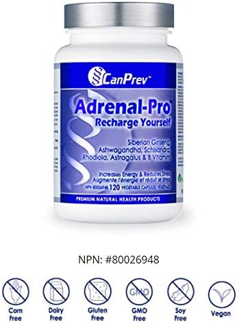 CanPrev Adrenal-Pro Recharge Yourself Vegi Capsules, 120 Count