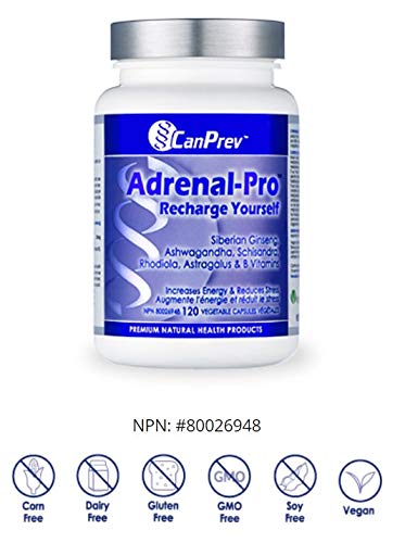Canprev Adrenal-Pro Recharge Yourself Vegi Capsules, 120 Count #TOP1