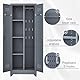 STEELIST Metal Broom Cabinet 16 Grey