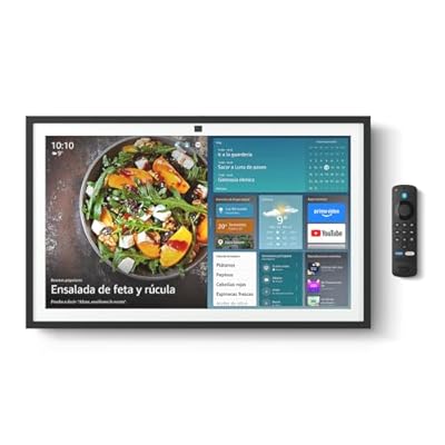 Amazon Echo Show 21 | Espectacular pantalla inteligente HD de 21" con Fire TV integrado sonido rico y potente reproducción en streaming HD inmersivo y Alexa