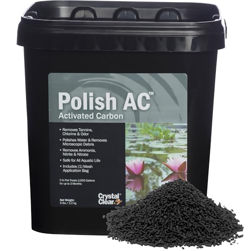 CrystalClear Polish AC Activated Carbon Filtration Media for Tannins, Odor & Debris, Create Crystal...