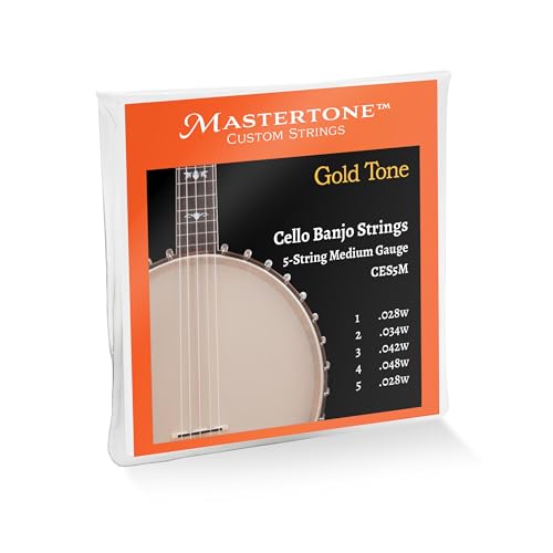 Gold Tone Mastertone™ CES5M Banjo Cello 5-String Medium Gauge Strings...