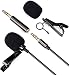 Produktbild Lavalier Mikrofon mit Clip - Daffodil MCP100B - 3,5mm Aux Mini Freisprech-Ansteckmikrofon mit omnidirektionalem Kondensator - Mikrofon für Handy, PC, DSLR Kamera, Laptop mit 1,5m Kabel