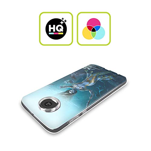 Head Case Designs Officially Licensed Tom Wood Mermaid Hunt Fantasy Soft Gel Case Compatible With Motorola Moto G Power (2022) #TOP1
