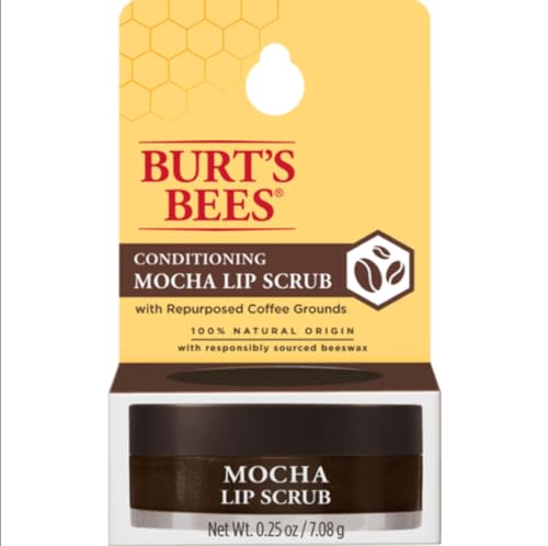 Burt's Bees 100% Natural Origin Conditioning Lip Scrub, Mocha with Brazilian Coffee 7.08 g