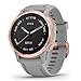 Produktbild Garmin Fenix 6S Sapphire Roségold mit Silikonarmband grau 010-02159-21