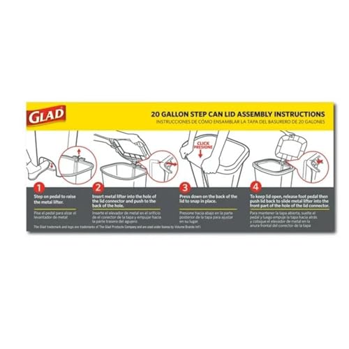 Caneca de basura rectangular plástico 20 gal 3 pack miniatura 4