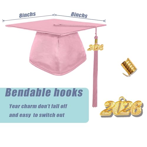 Image of GradPlaza Shiny Preschool Graduation Cap and Gown for Kids 2026 Tassel kindergarten graduation cap and gown