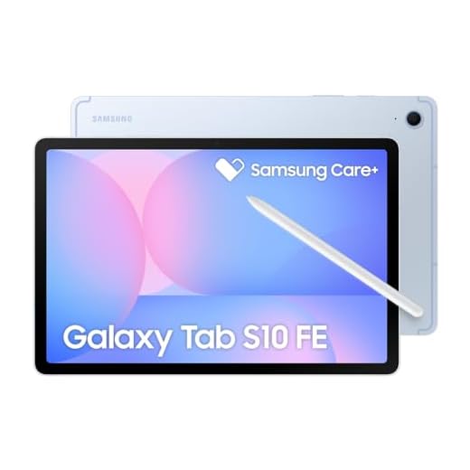Tablet Samsung Galaxy Tab S10 FE, Azul, 10.9", Wifi, 128GB, 8GB RAM, Camera Traseira de 13MP, Câmera Frontal de 12MP Ultra Wide, Wifi 6, IP68, Android 15