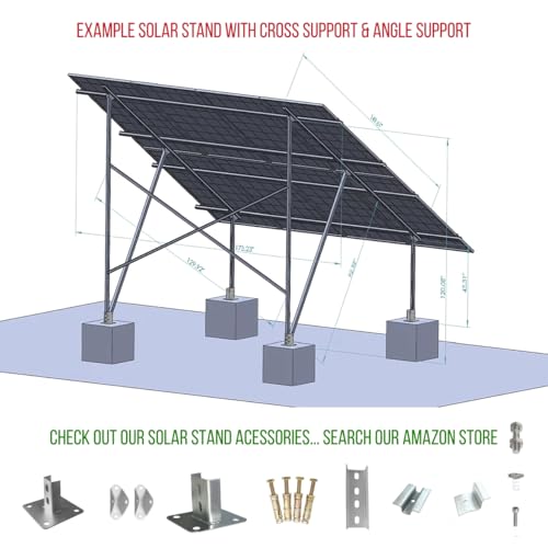 Image of Galvanized Gi Slotted Channel 41x41mm for Solar Panel Structure | Heavy-Duty Metal U-Strut for DIY Solar Stand (6 Feet Size - Pack of 2)