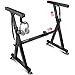 Plixio Piano Keyboard Stand w/Wheels - Z Style Adjustable & Portable Professional Heavy Duty Digital Piano Stand (Fits 54-88 Key Electric Pianos)