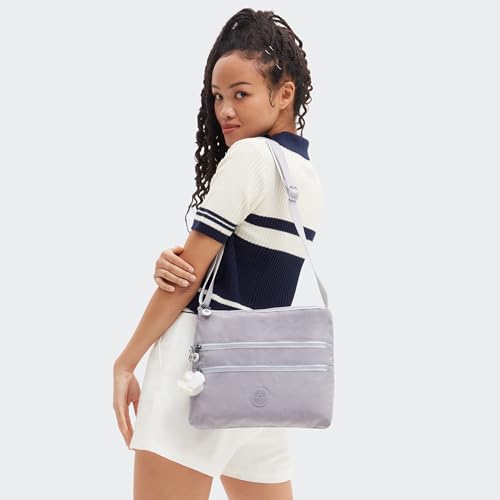 Kipling Women's Alvar Crossbody Bags, Tender Grey, 13''L x 10.25''H x 1.75''D by KIPLING KIPLING - Used condition - CA$83.30