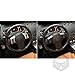 UOADA car Dashboard Steering Wheel Decoration Sticker Real Soft Carbon Fiber car Interior Compatible with Nissan 350Z 2003 2004 2005 2006 2007 2008 2009 Style A 2PCS Black
