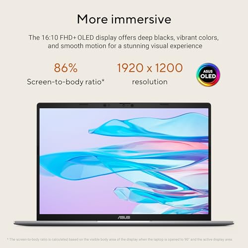 Image of ASUS Vivobook S14,Smartchoice,AMD Ryzen AI 5 330,16GB RAM,512GB SSD,OLED,14 inch,Win11,Office24,M365 Basic (1Yr)*, Silver,1.4Kg,M3407KA-SF2501WS,50 Tops,Metallic Design Laptop,Next-Gen AI Laptop,Copilot+