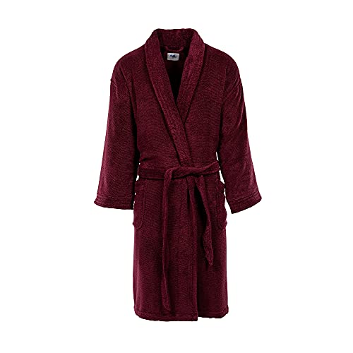 MyPillow Men's Bathrobe [X-Large, Burgundy]
