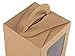 Juvale Single Cupcake Boxes with Inserts for Bakery - Individual Kraft Paper Packaging Containers for Dessert and Candy Apple (3.7 Inch) - 50-Pack Cupcake Containers