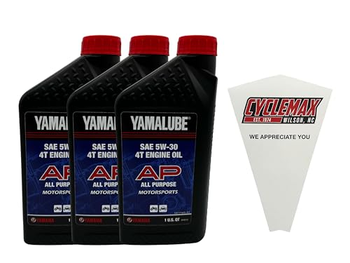 Aceite de motor 05W-30 Three Pack compatible con Yamaha