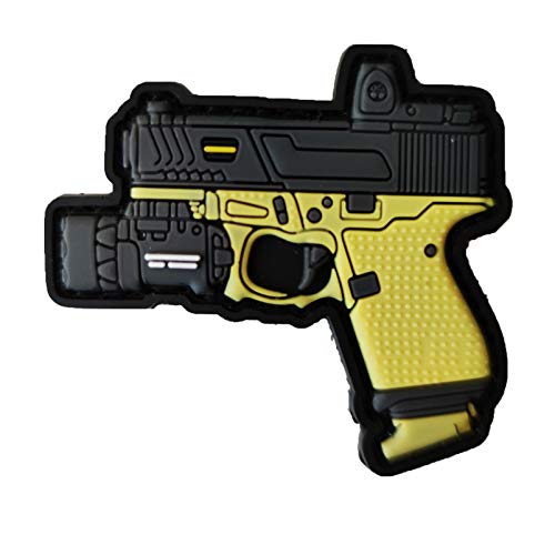 Funny X400 Gun Morale Tactical PVC Patch, Applique Attachment Fastener Hook & Loop Patches Set for Caps Bags Backpacks Tactical Vest,Military Uniforms