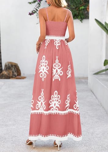 Image of PRETTYGARDEN Women's Summer Boho Maxi Dress Floral Sundresses