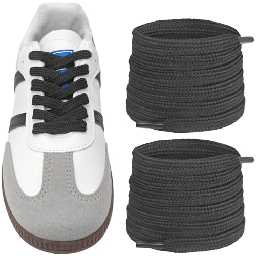 UamGlsob �|���G�X�e���C�Ђ� Samba OG/ADV/LT �X�j�[�J�[�p 9mm �t���b�g�����p�X�g�����O �ق�Ȃ� ��v�Ōy�ʂȌC�R, �u���b�N02, 63"/160cm