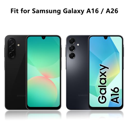 Image of YWXTW Screen Protector for Samsung Galaxy A17 / Galaxy A16 5G / A26 5G, 9H Tempered Glass Screen Protector Compatible with Galaxy A17 / A16 / A26, 2-Pack (Transparent)
