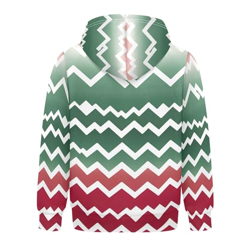 Kids Hoodies Sweaters Christmas Xmas Trees Hooded Sweatshirts with Big Pockets for Boys Girls B04003002