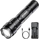 Nevinkin NG1 Tactical Flashlight 1200 High Lumen Single Mode Police Flashlight, Rechargeable LED Law Enforcement Flashlight, Portable Pocket Flashlight for Emergency, Dog Walking, EDC