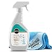MB Stone Care MB 9 Mold & Mildew Remover - Removes Mildew Stains - Cleaner for Natural Stone - 32 oz - Premium Microfiber Cloth- Bundle - 2 Items