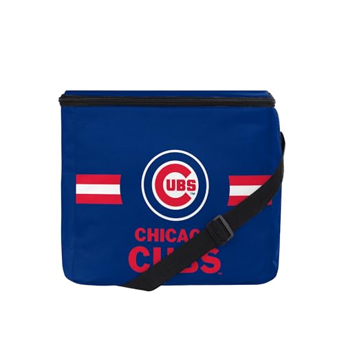 Image of FOCO MLB Officially Licensed Primary Logo Team Stripe 6 or 12 Pack Soft Insulated Game Day Baseball Lunch Tote Cooler