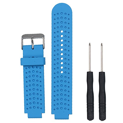 QGHXO Band for Garmin Forerunner 25, Soft Silicone Watch Band Strap for Garmin Forerunner 25 GPS Running Watch-image-31