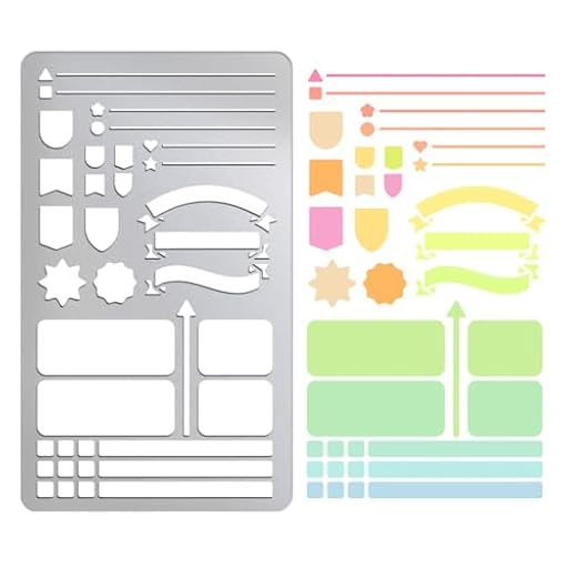 UNICRAFTALE 1 plantilla de metal con diseño de borde de acero inoxidable, para planificación y marcapáginas | Ya disponible en tu tienda friki favorita! En mundofriki.es!