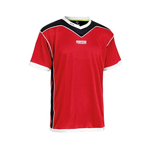 Derbystar Maillot Brillant XL Rouge/Noir