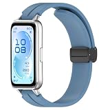 MELEJIA Cinturino di Ricambio Magnetico per Huawei Band 11/Band 11 Pro, Ricambio Cinturino, Regolabile Silicone Cinturini, Cinturini in Silicone Morbido, Chiusura Magnetica Sicura-Blu