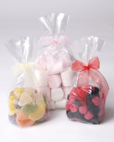 Cellophane Block Bottom Sweet Bags 4.5" x 8.5" x 1.75" / 115mm x 210mm x 46mm - Pack of 50