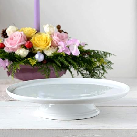 Amazon ケーキスタンド ｌｏｗ P176 Pillivuyt ピリビィ ピリヴィッツ フランス 輸入洋食器 白い食器 ケーキスタンド ケーキプレート コンポート おしゃれ ディスプレイ 業務用 おもてなし ケーキプレート ケーキ皿 ティータイム ケーキスタンド オンライン通販