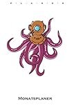 taucherhelm kaufen  Riesen-Krake mit Taucherhelm Monatsplaner: Monatsübersicht (Termine, Ziele, Notizen, Wochenplan) für Fans des weiten Ozeans, der Tiefsee und Tieren unter Wasser