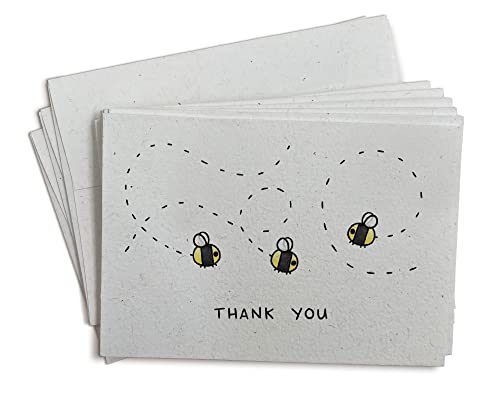 Cartes de remerciement abeille pour trouver la papeterie idéale après un anniversaire