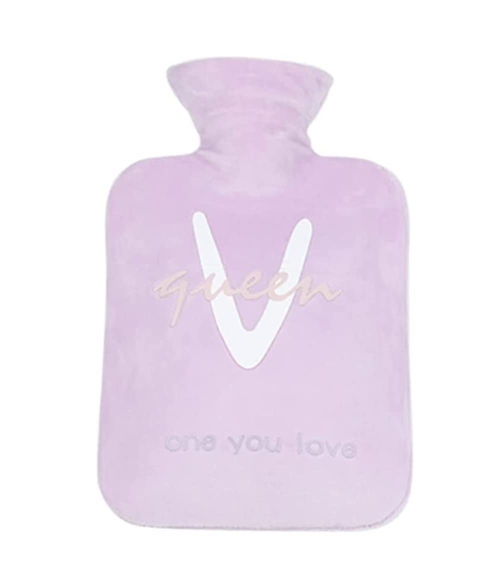 Bolsa Agua Caliente Para Calentar Manos Botella De Agua Caliente Con Funda De Forro Polar, Bolsa De Agua Caliente Para Aliviar El Dolor En La Espalda, Cuello, Noches Acogedoras Botella De Agua Calient