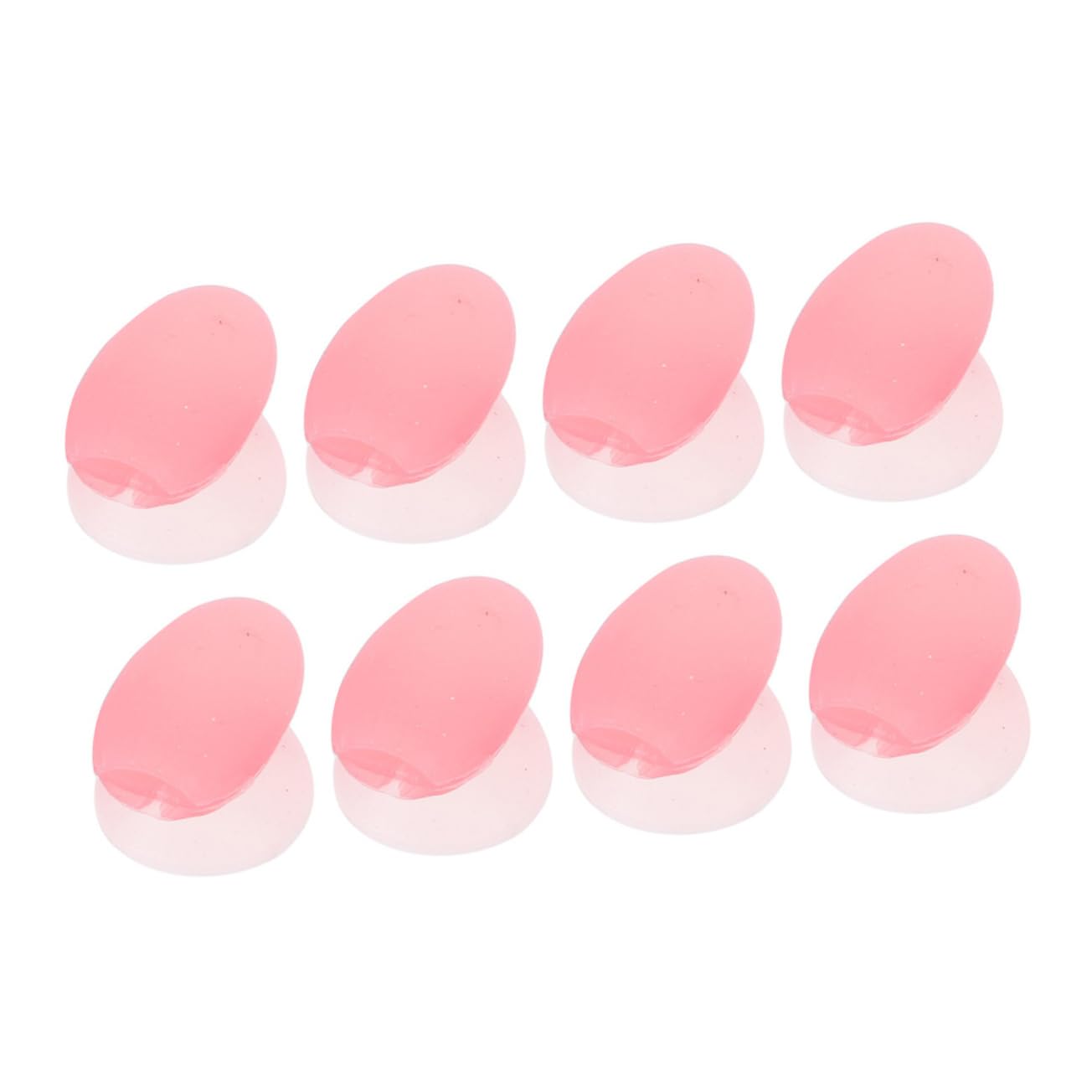 NOLITOY 8pcs Lip Brush Covers Silicone Material Waterproof Anti-loss and Sturdy for Makeup Brush